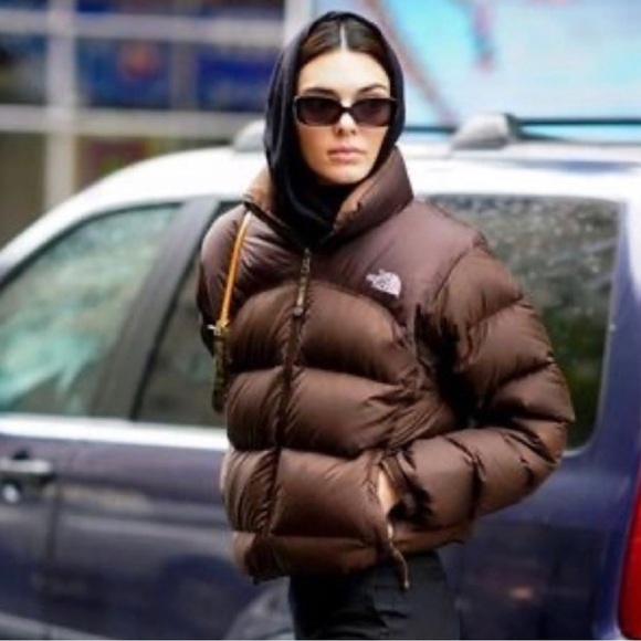 The North Face Nuptse jacket puffer coat 700 goose down xs gray blue - Picture 8 of 9